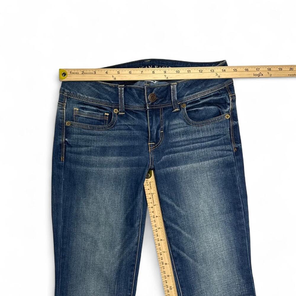 American Eagle Outfitters low rise flared - bootcut jeans super stretch size 4 - Picture 4 of 7